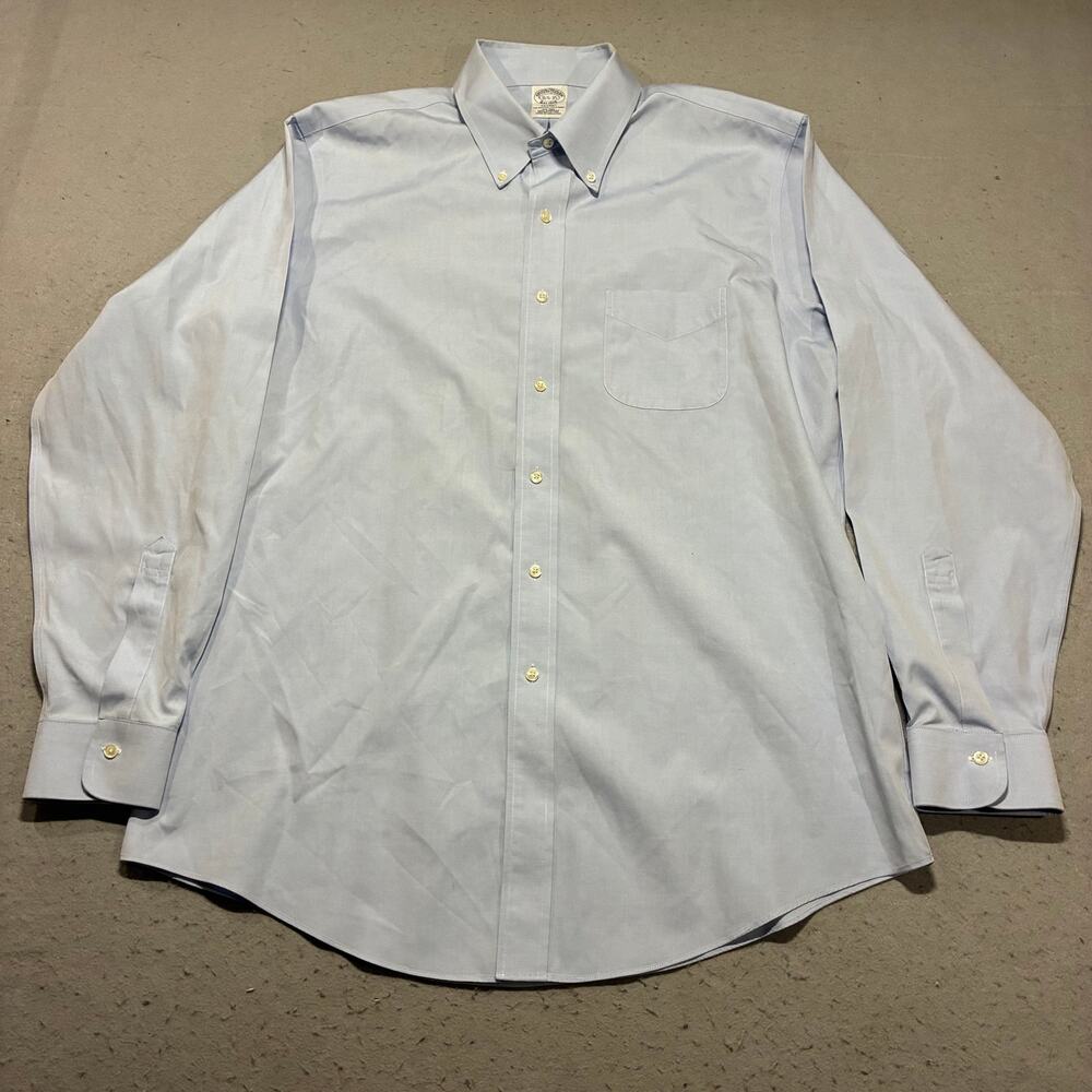 Brooks Brothers Regent Shirt Men's 16.5-35 Blue The Original Polo Shirt‎